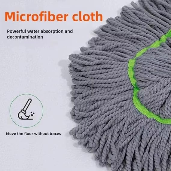 Premium Microfiber Self-twisting Water Rotating Floor Cleaning Mop – Durable & Easy to Use